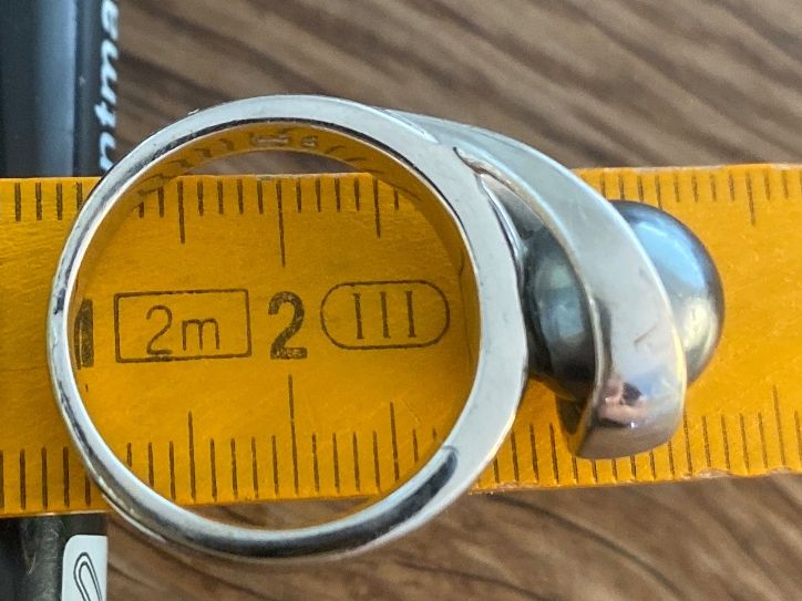 Anelli: RING/FINGERING silberig/schwarz/anthrazit Perle / speziell – Usato da Frauenfeld venduto da Boldi46 7