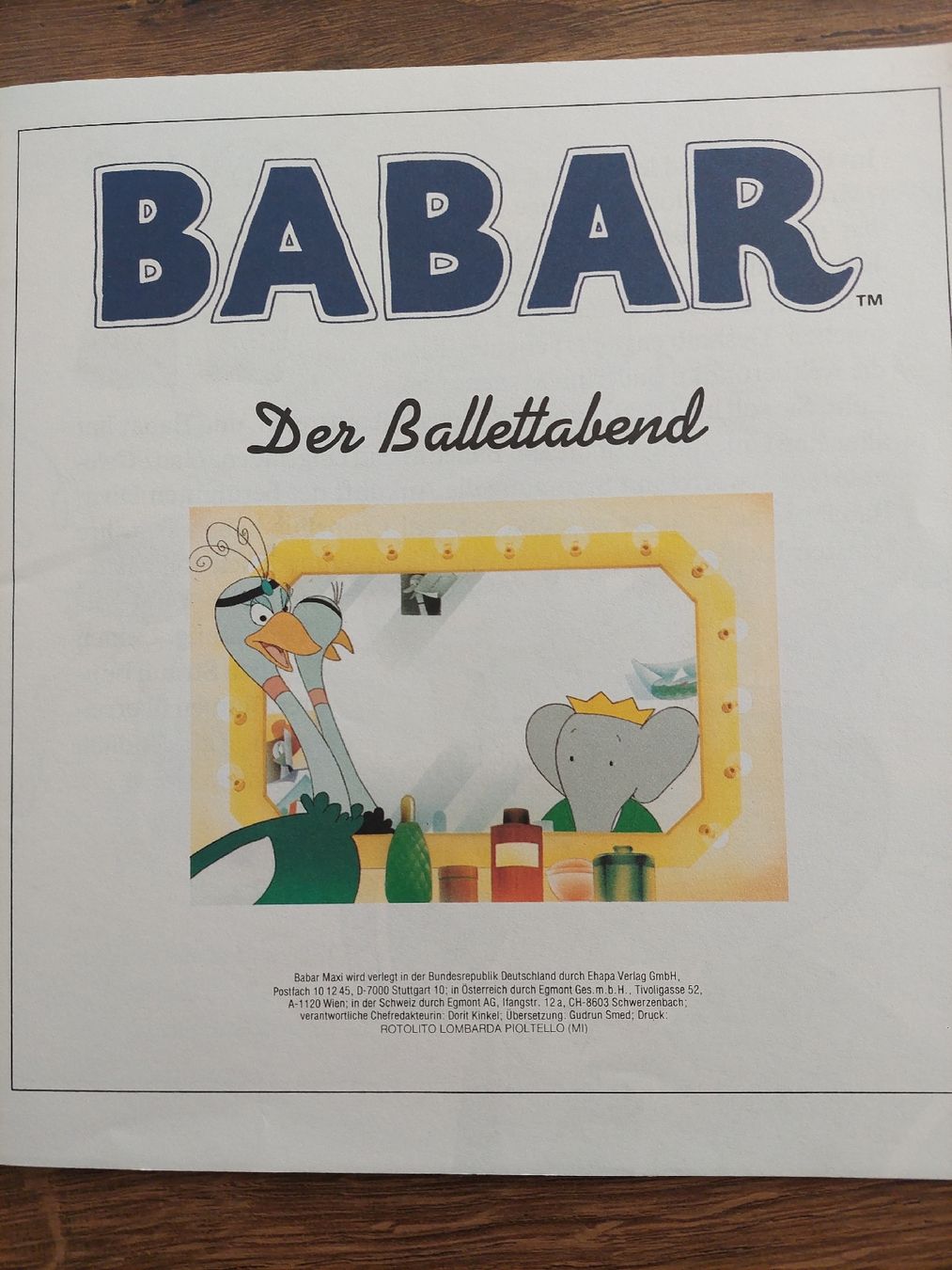 Comics: Babar Maxi - Der Ballettabend - Comic Nr. 3 – Gebraucht aus Embrach von pz78 1