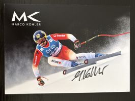 Marco Kohler Autogrammkarte Swiss Ski A-Kader guter Zustand