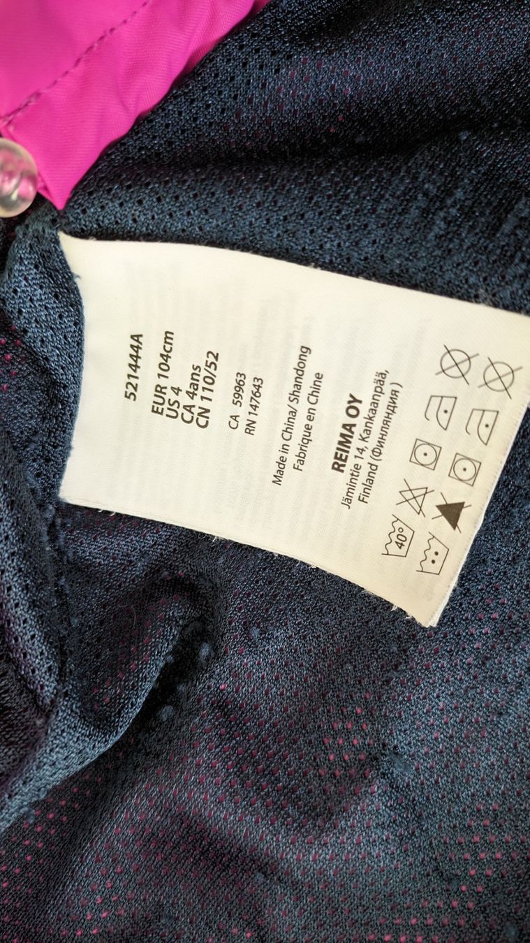 Reima Giacche & Cappotti: Pinke reimaTEC Regenjacke 98/104 – Usato da Staufen venduto da Fleby84 4