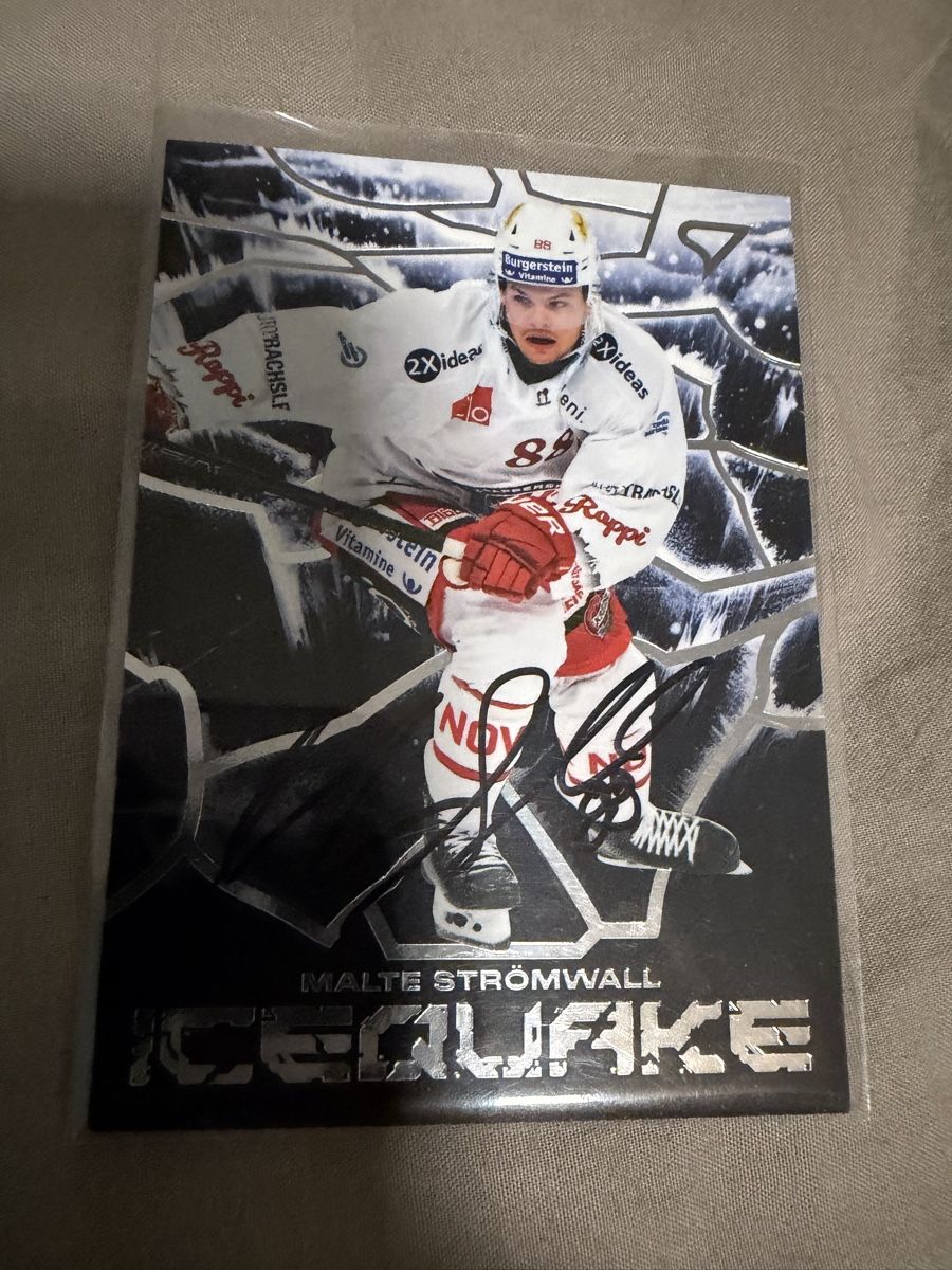 Sammelbilder & Trading cards: Malte Strömwall SCRJ ZSC Icequake mit Autogramm – Gebraucht aus Meierskappel von Cc19