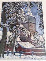 Kehrwiederturm in schnee.Hildesheim (D)