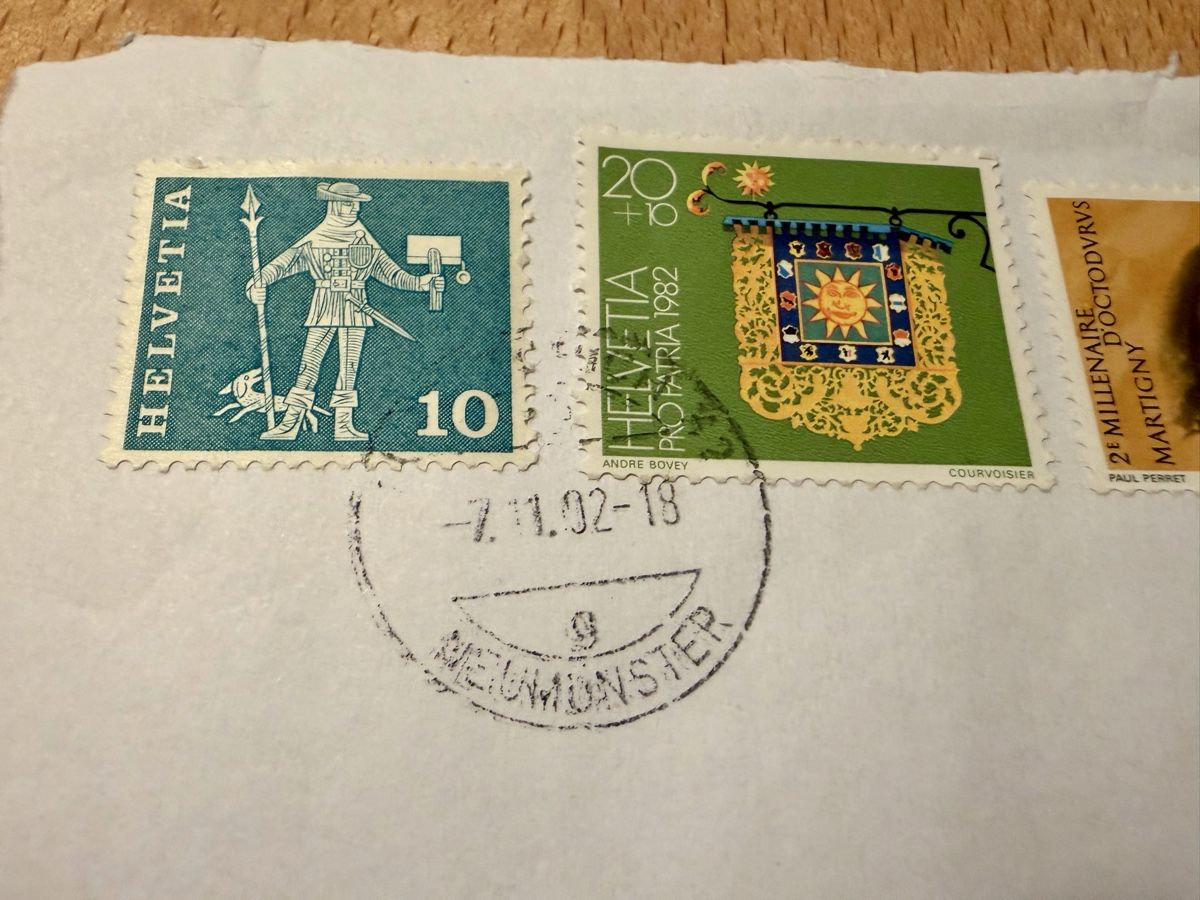Tous les timbres: vier alte Briefmarken  – Neuf (Voir description) à Erlenbach ZH par Ritschly 2