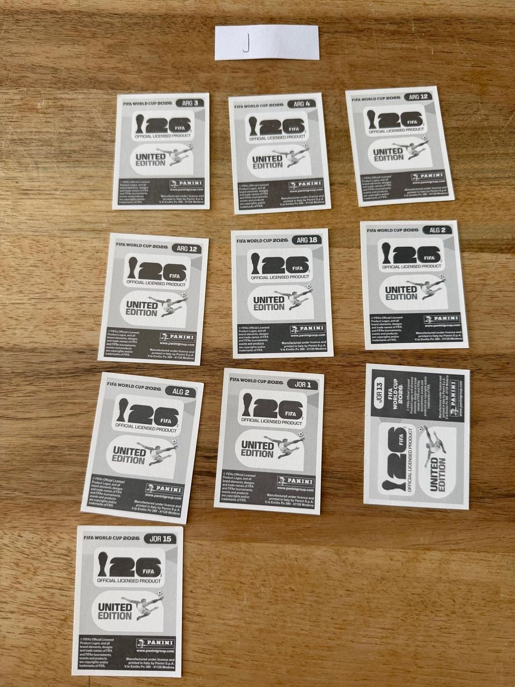Panini Carte collezionabili: Panini 2026 Gruppen F-J – Nuovo (secondo la descrizione) da Känerkinden venduto da Mailtotini 9