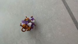 Handgemacht ring mit echte steine