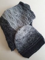 Schal und Mütze als Set, gestrickt