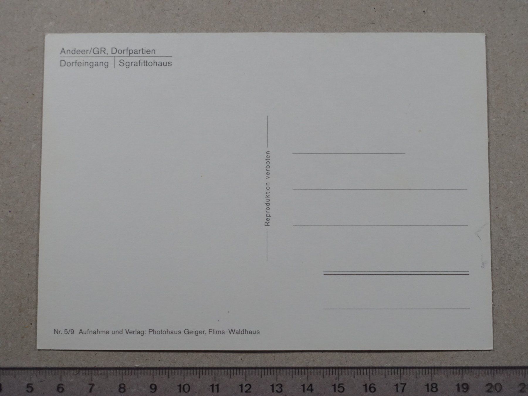 Cartes postales: Andeer – D'occasion à Lenzburg par fh1 1