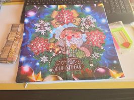 DIAMOND PAINTING KISSEN WEIHNACHTS MOTIV