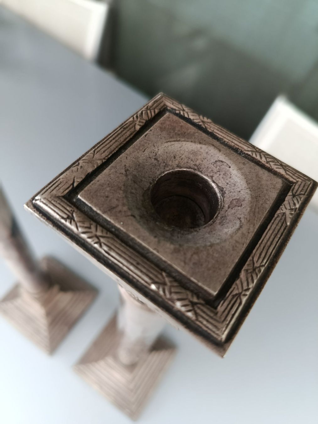 Portacandele: 2 grosse Antike Leuchter versilbert – Usato da Zürich venduto da timeless.tones 4