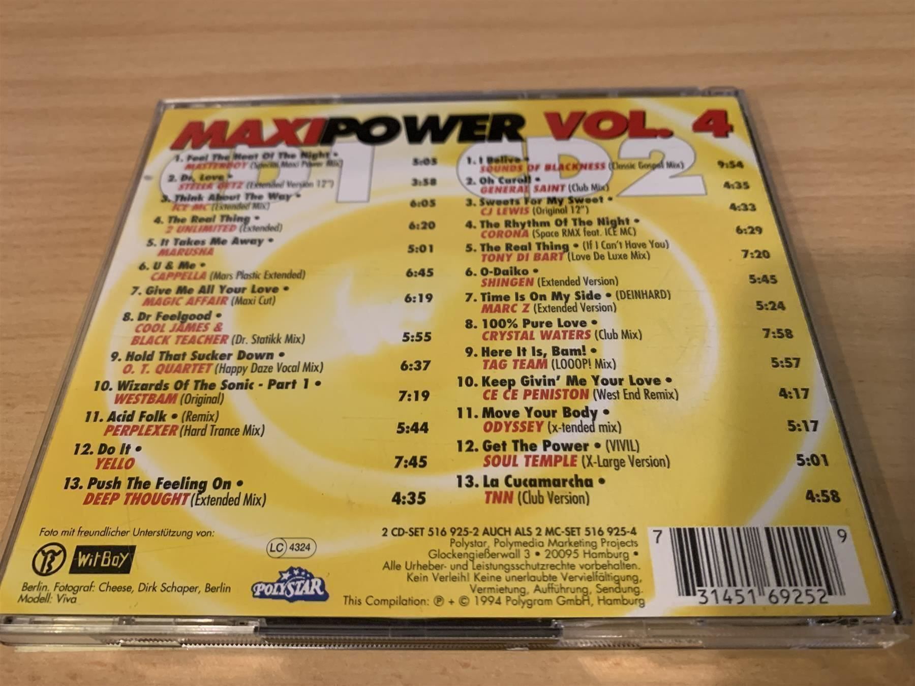 CDs: Various – Maxi Power Vol. 4  - 2 CD – Gebraucht aus Rikon im Tösstal von Alpenmutz 1