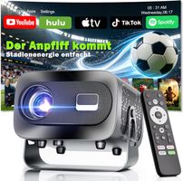 Mini Beamer 4K Smart Beamer Offizielle App mit Full HD 1080P