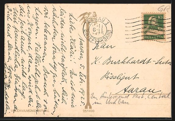 Cartoline postali: Valcava /Münsterthal, Ortspartie mit St – Usato da Berlin venduto da bartko-reher 1