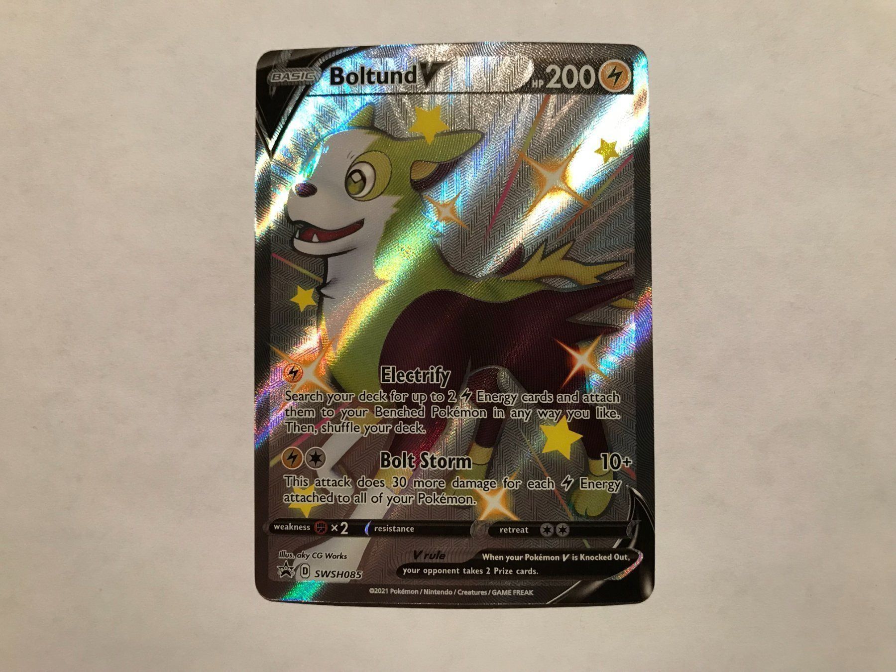 Pokémon Carte collezionabili: Boltund V Shiny Promo EN – Nuovo (secondo la descrizione) da Hagendorn venduto da Pokecollectorch 1