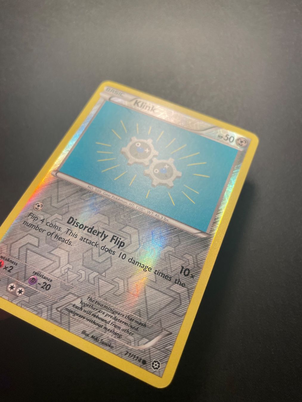 Pokémon Carte collezionabili: Klink Reverse Holo 71/114 STS Steam Siege – Usato da Zürich venduto da pokemon_cards 1