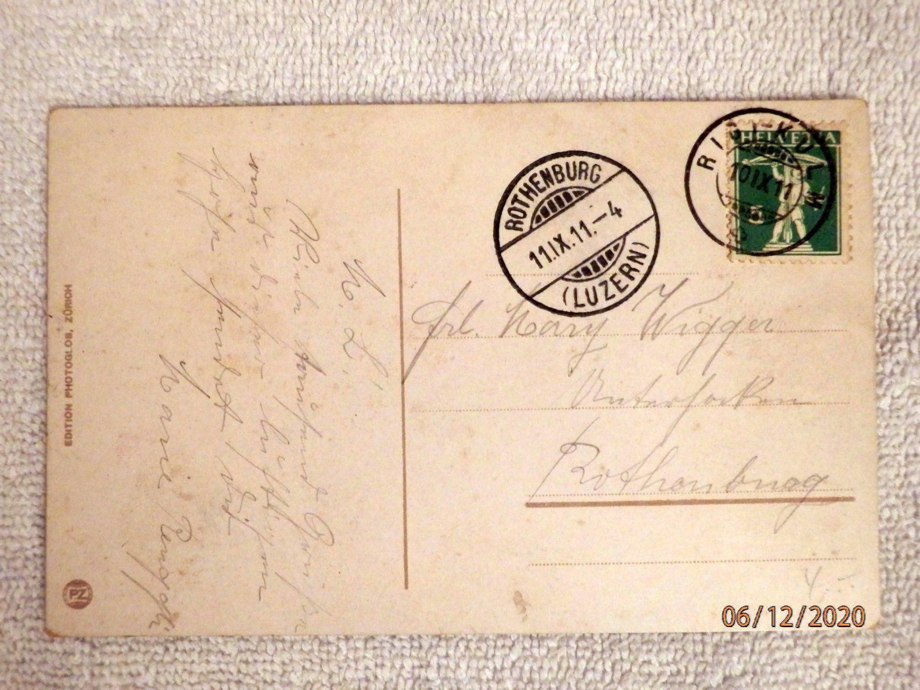 Cartoline postali: AK, Fotolitho, Rigi-Kulm Nr.4419 – Usato da Ueberstorf venduto da dinbau 1