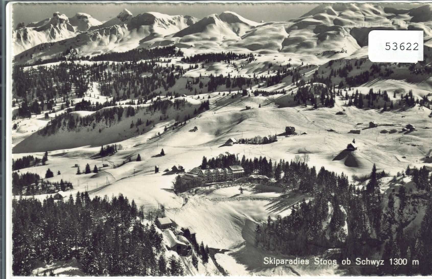 Cartoline postali: Skiparadies Stoos ob Schwyz im Winter – Usato da Ettingen venduto da Kartenplanet