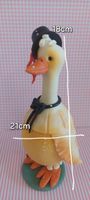 Dekorative aus ModelliermasseGans Figur, 18cm, Top Zustand!