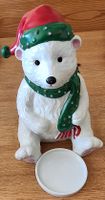 Partylite Weihnachts-Eisbär Keramik Figur 