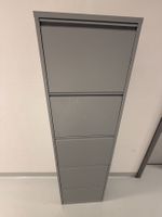Schuhschrank grau Metall 5 Fächer guter Zustand