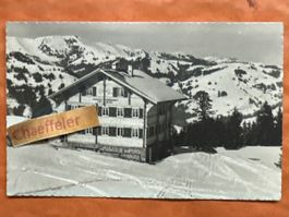Alte Ansichtskarte, Saanenmöser, 1933, Winter