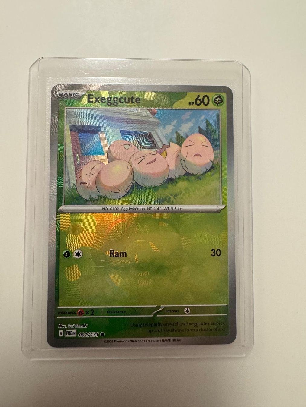 Pokémon Carte collezionabili: Exeggcute | Reverse Holo Masterball | PRE 001/131 | EN – Usato da Spreitenbach venduto da Snacky96