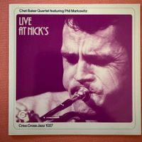 Chet Baker Quartet – Live At Nick's (CD Criss Cross) 1978