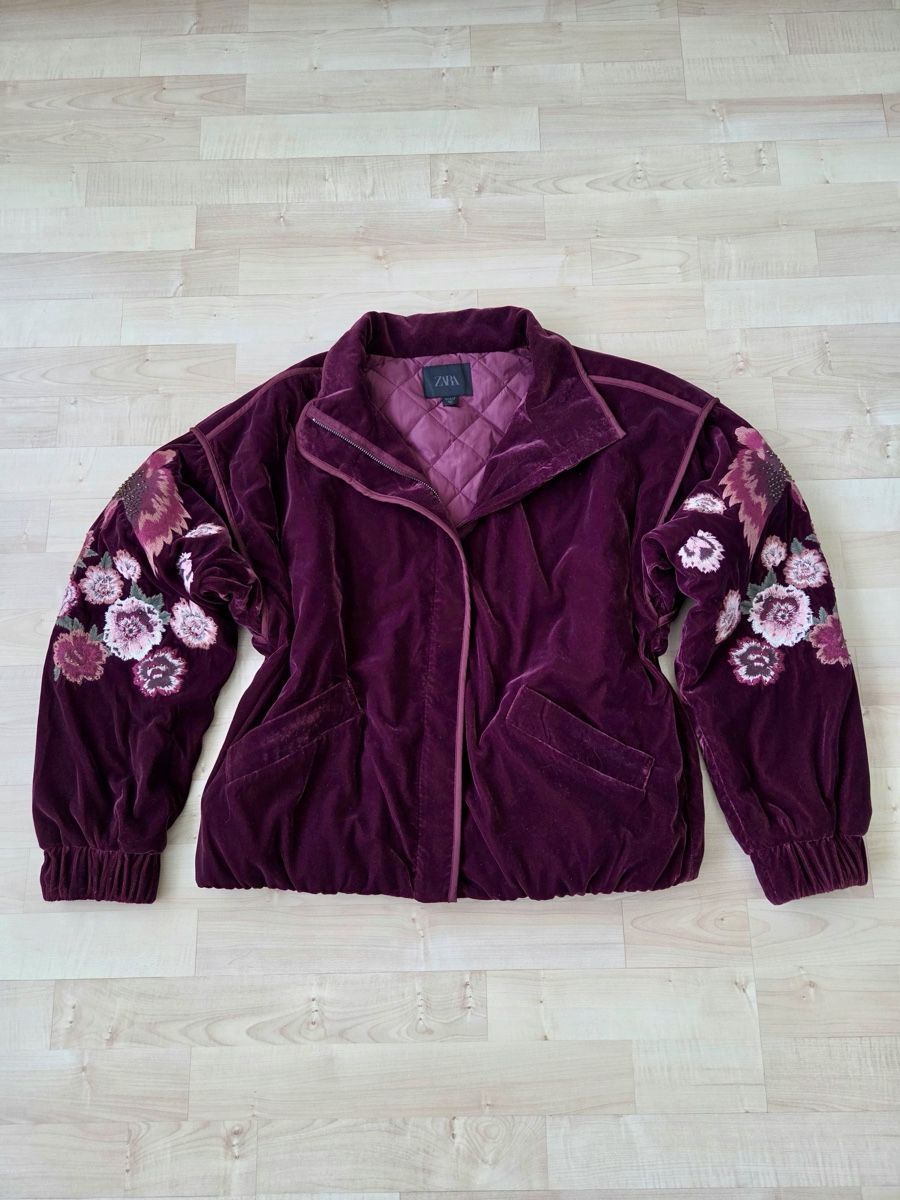 Zara Jacken: Zara Bomberjacke Samt S-M – Neu (gemäss Beschreibung) aus Brunnen von meme001 1