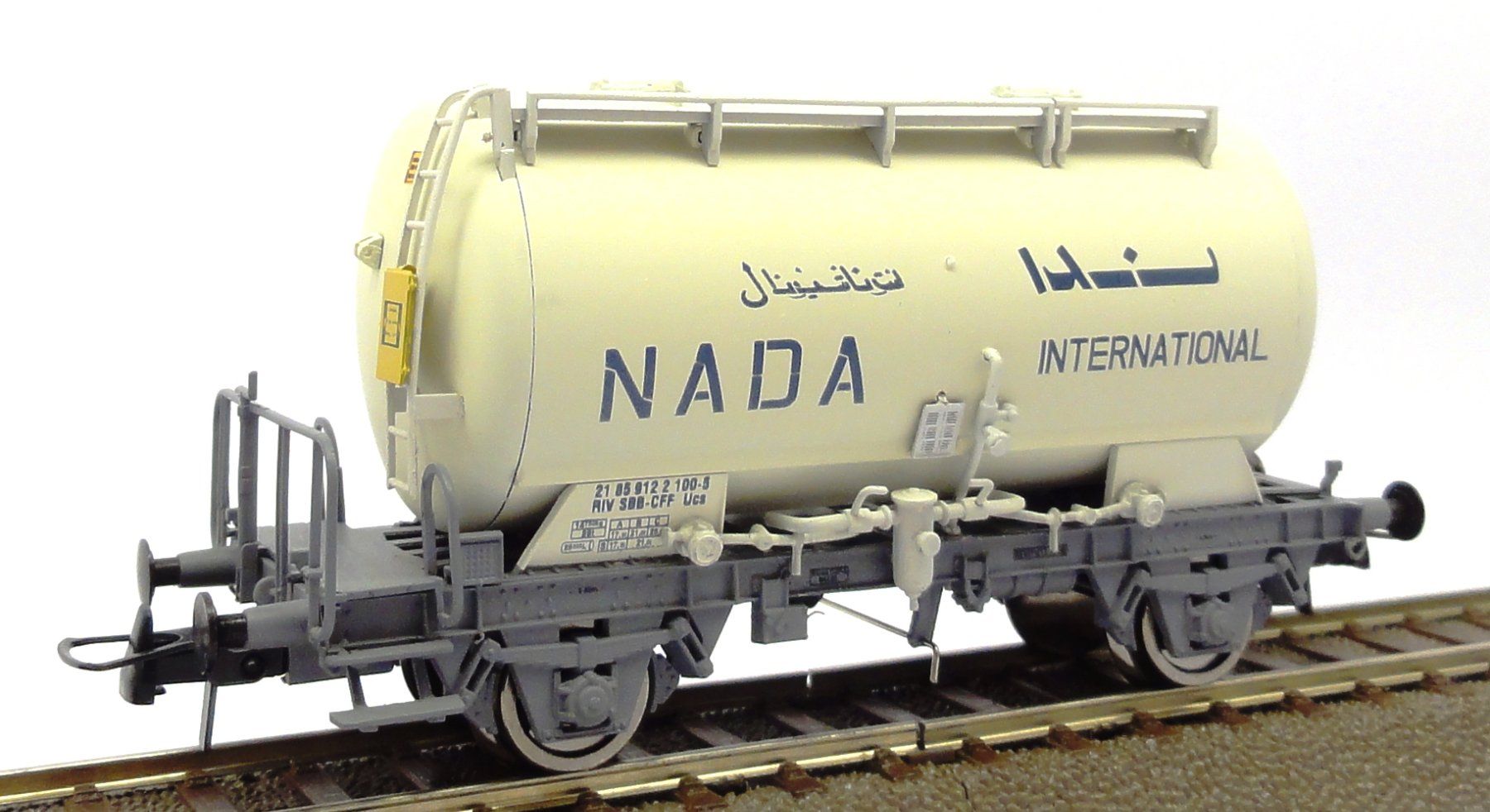 SBB/CFF/FFS Modellini di ferrovie: SBB Ucs 2185 912 2 100-5 "NADA" HO – Nuovo e nell'imballaggio originale da Lenk im Simmental venduto da MOB-41