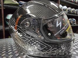 Casque Scorpion Exo1400 Evo II Carbone Reika noir/argent/blu