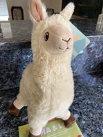Plüschtier Lama Lenny beige ca 25 cm neu mit Etikette