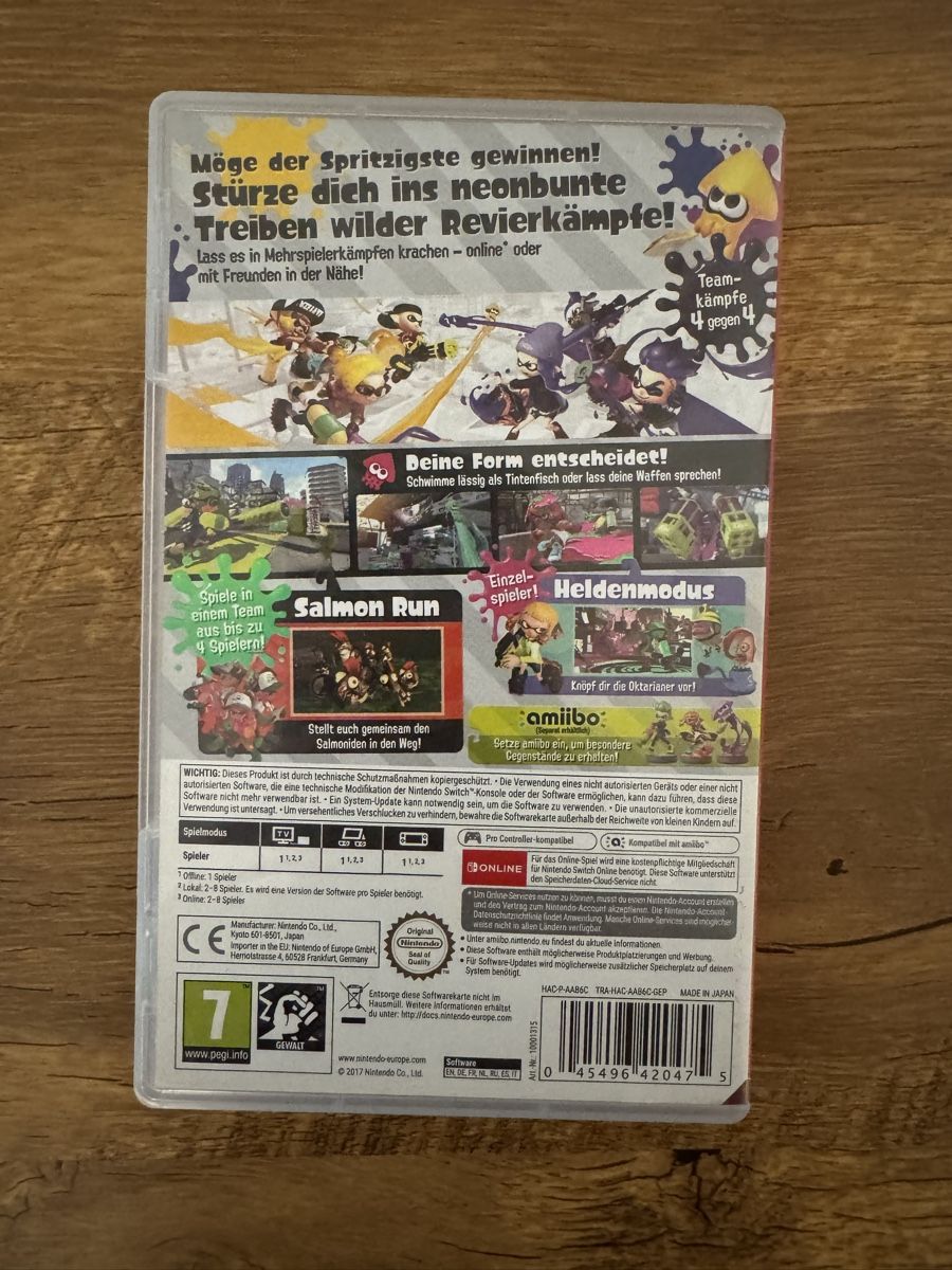 Nintendo Giochi: Jeu Nintendo Switch Splatoon 2 – Usato da Brügg BE venduto da Goob 1