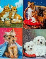 Penelope Puzzle Hund Yorkshire Corgi Lassie Bichon  4x15