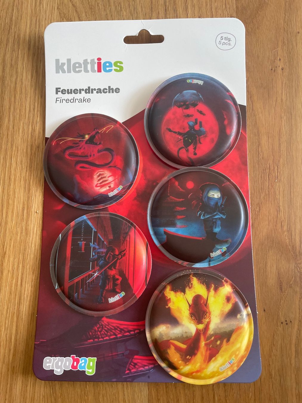 Aufkleber: Ergobag Kletties Drache / Feuerdrache – Gebraucht aus Bubikon von dam_mn82