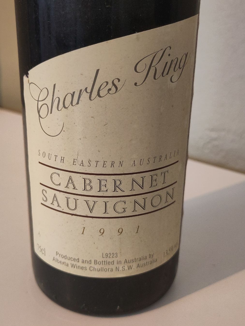 Vins: 3 FL. Cabernet Sauvignon "Charles King" 1991 – Neuf (Voir description) à Basel par Morgenmuffel 1