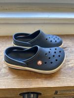 Crocs Clogs dunkelblau Gr. 3 (34-35) gebrauchter Zustand