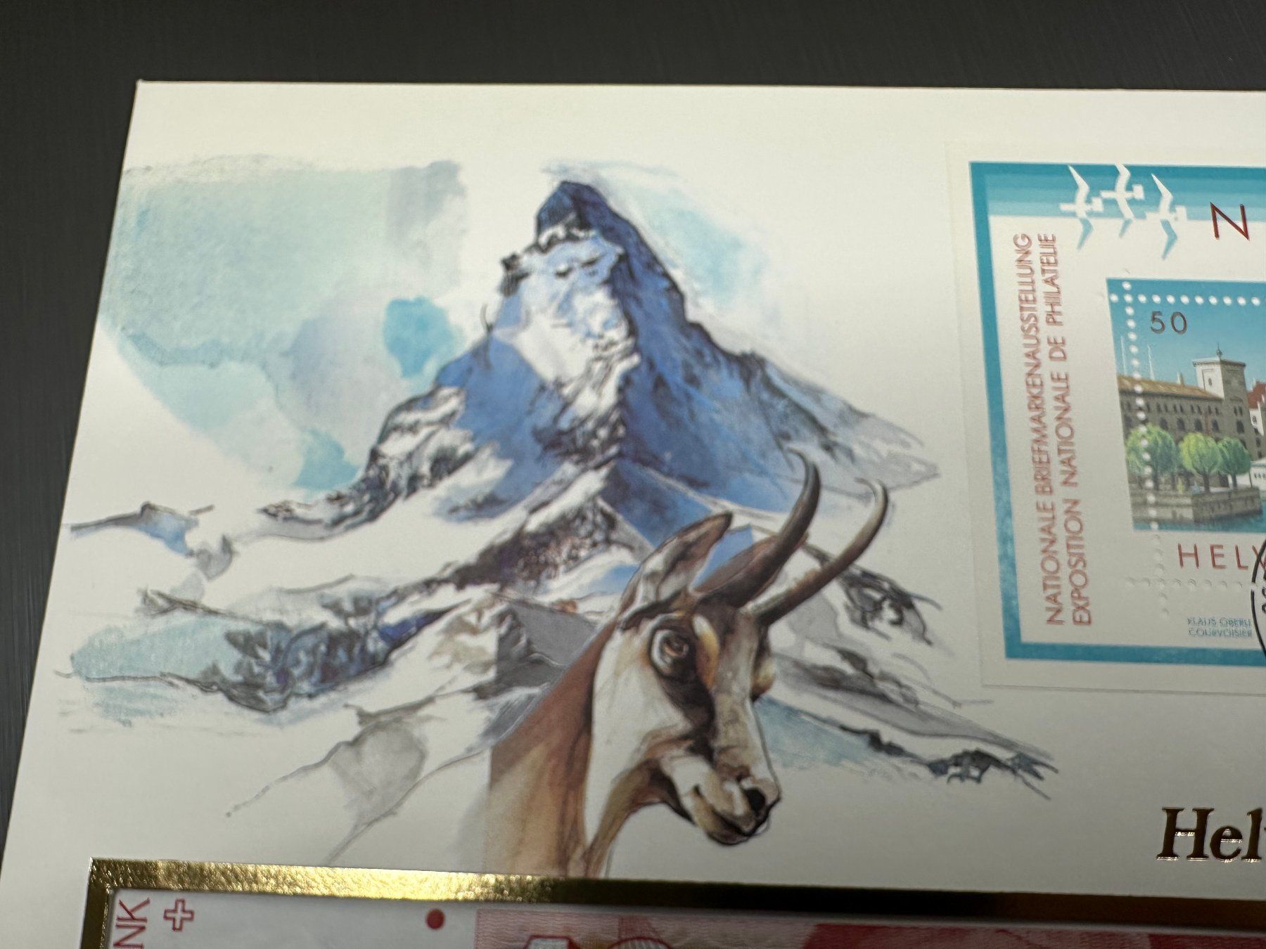 Banknoten: FDC Naba Züri 1984 mit 10.- Note – Gebraucht aus Arisdorf von Liquidus 3