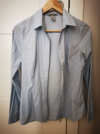 Damen Hemd H&M blau Grösse 34 guter Zustand