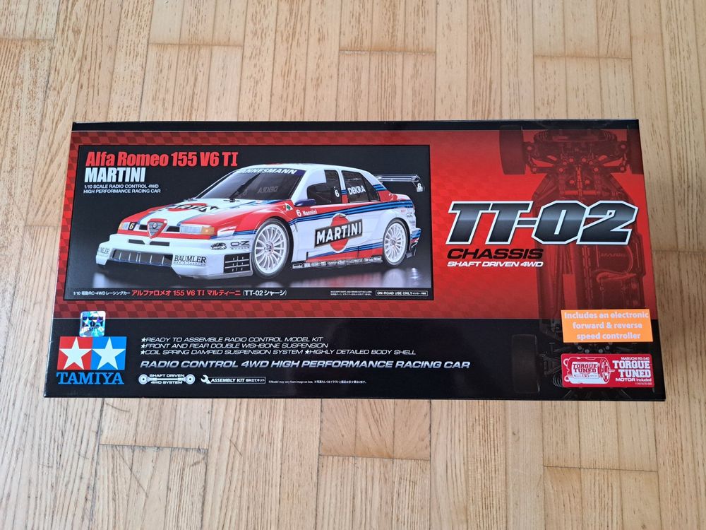 Tamiya RC 1/10 Alfa Romeo 155 V6 TI Martini m. Regler(58606) | Kaufen ...