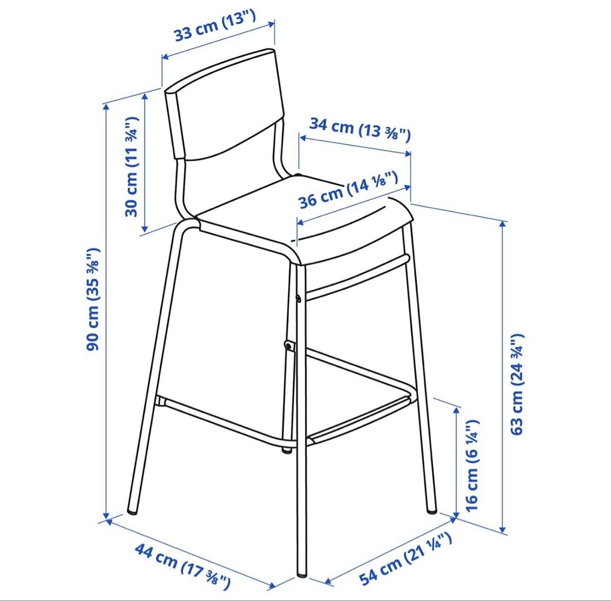 Ikea Set di tavolo e panche: Bartisch mit 2 Barhockern, schwarz, – Usato da Olten venduto da sizzlh 1