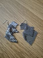 Silberne Glitzer Ohrringe