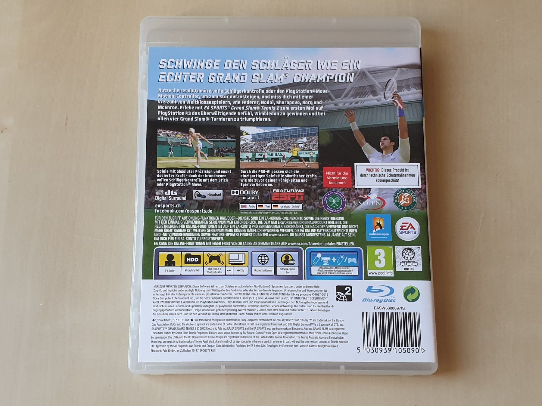 Sony Spiele: Grand Slam Tennis 2 – Gebraucht aus Stansstad von collectorsshop 1