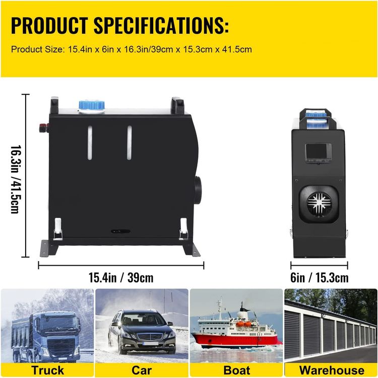 8KW 12/24V 240V Diesel Heizung Standheizung Luftheizung Air Heater PKW