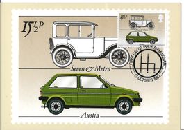 UK,  Maximumkarte, FDC, Austin, 1982