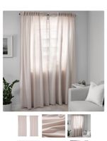 Ikea Hannalill Vorhänge Gardinen rosa 2 Stk. 