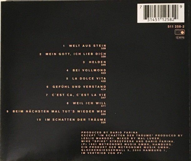 CD: Milva - Gefühl & Verstand – Usato da Grüningen venduto da azulmarron 1