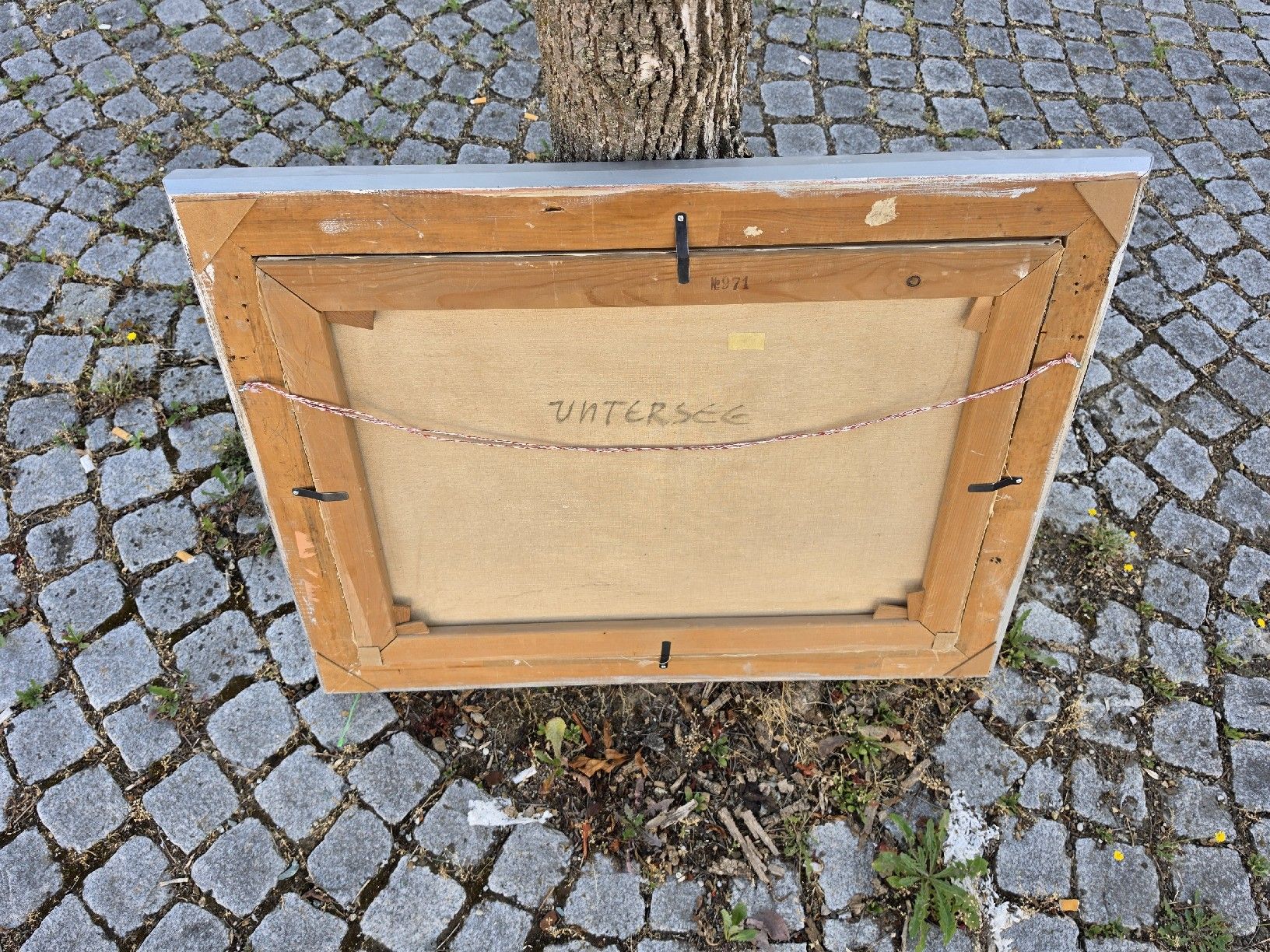 Gemälde: Gemälde Untersee Landschaft mit Booten im Rahmen – Gebraucht aus Mettlen von elios0888 8