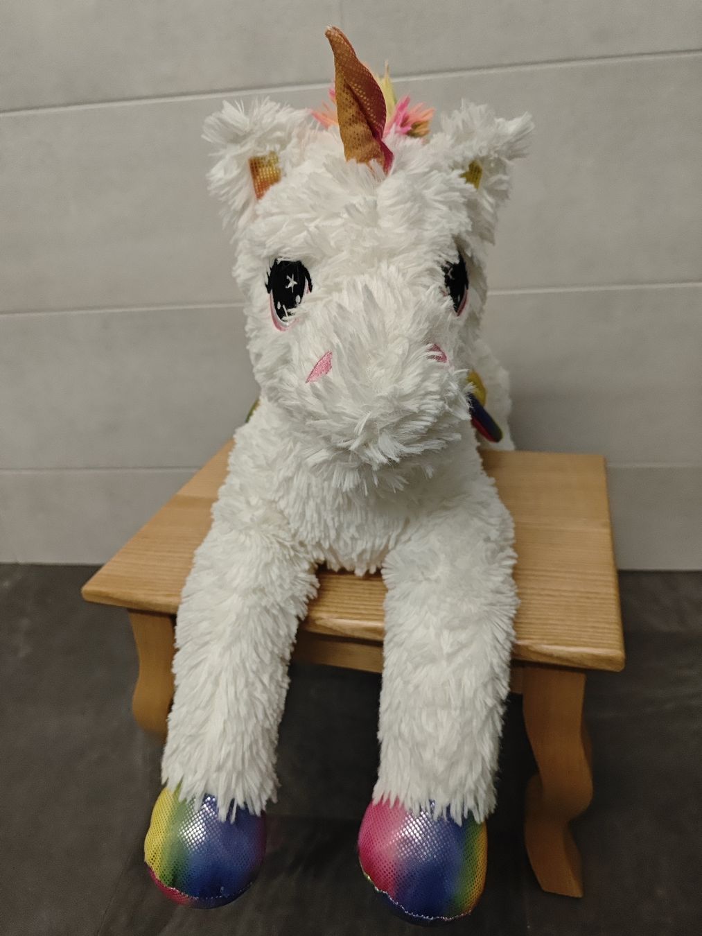 Giocattoli: Plüschtier Einhorn ca 50cm lang – Usato da Visp venduto da Heilil 2