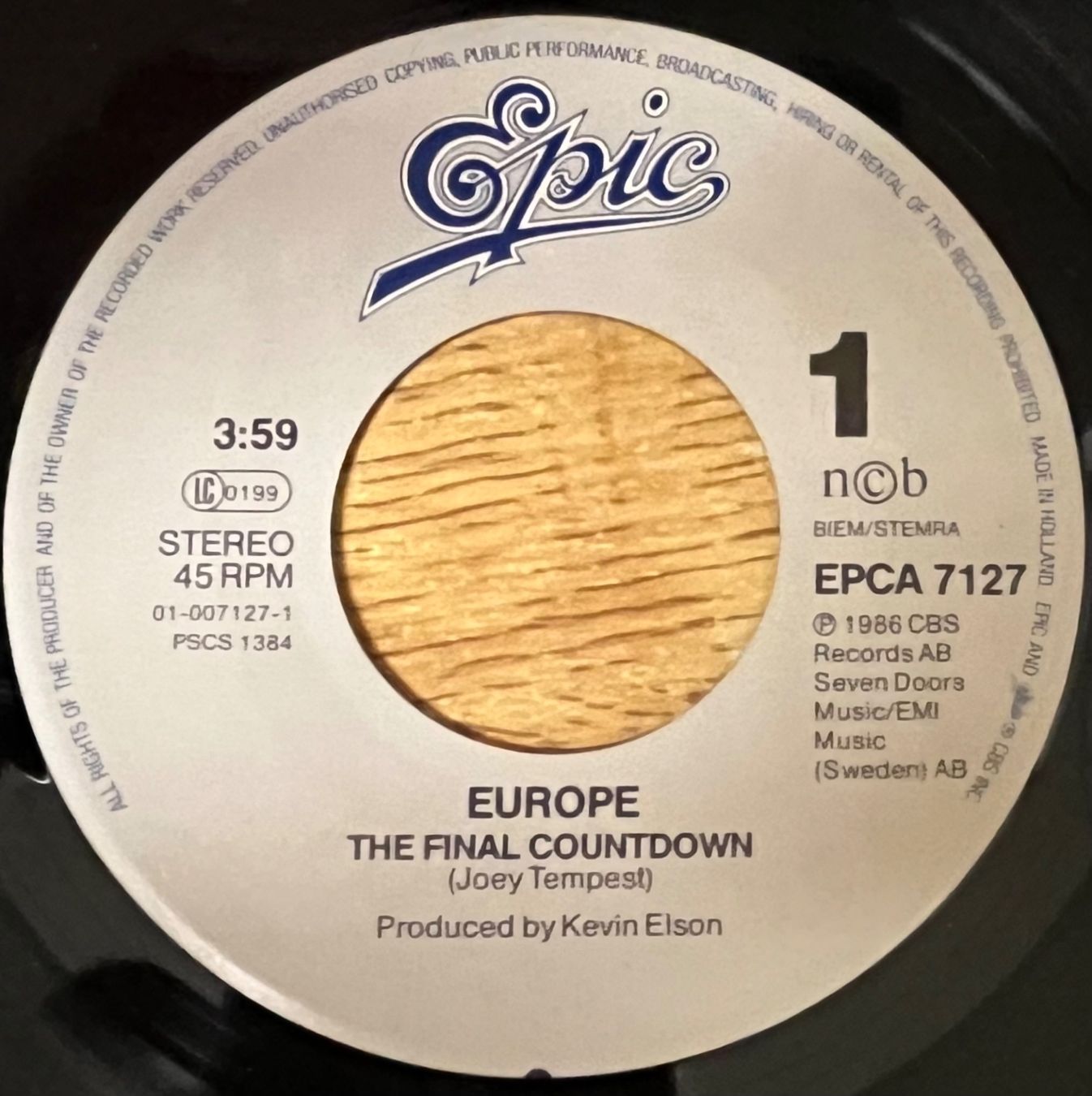 Schallplatten: EUROPE - THE FINAL COUNTDOWN – Gebraucht aus Bussigny von  2