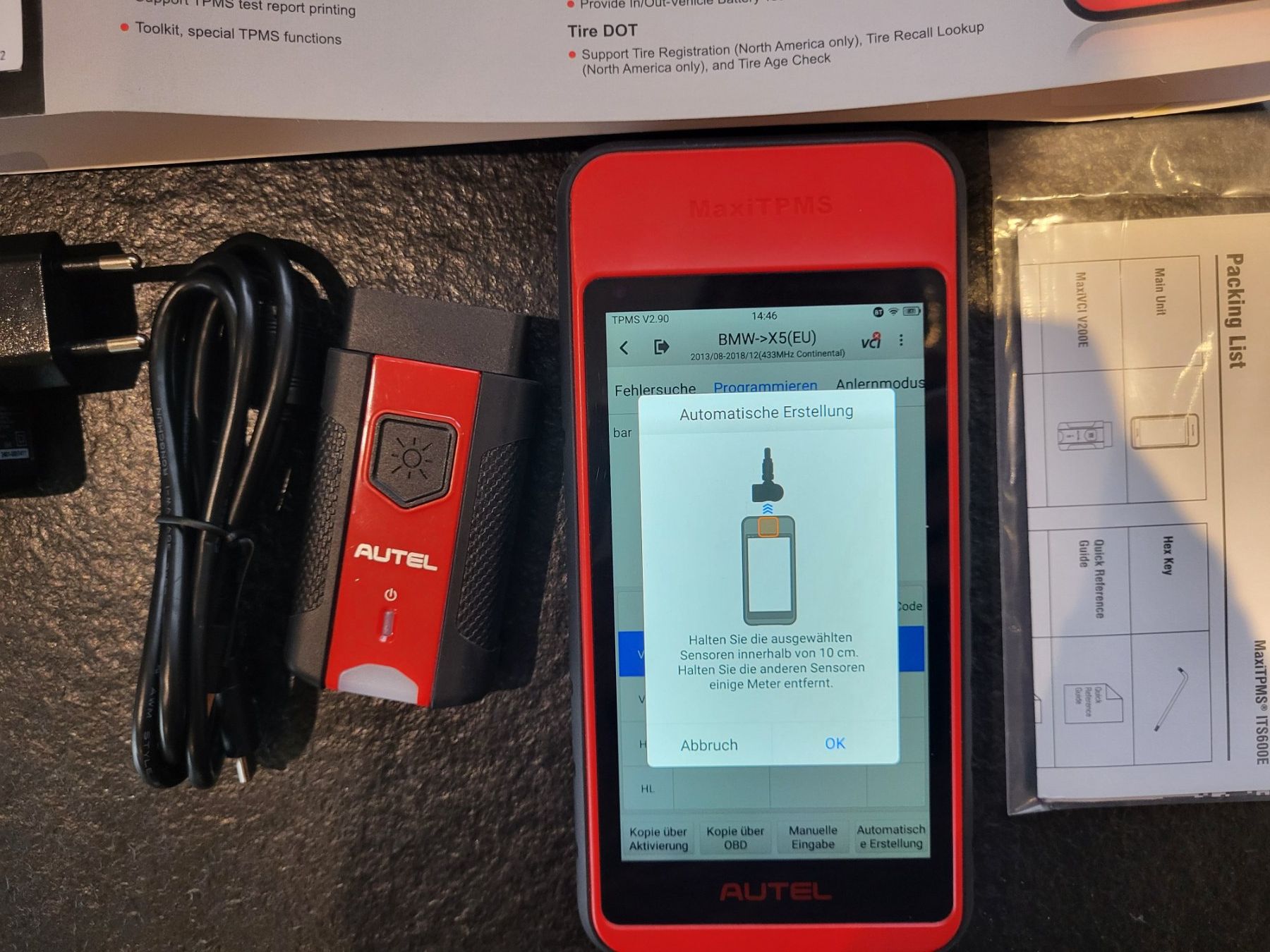 Autel Misurare: Autel Maxi TPMS ITS600 Reifendrucksensoren Diagnosegerät – Usato da Wauwil venduto da Reifendrucksensoren 4