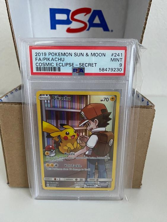 Cosmic Eclipse 241 Full Art Pikachu Secret PSA 9